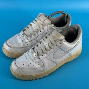 Nike Air Force 1 Low Womens US 8.5 White Leather Casual Athletic Sneaker ‘20